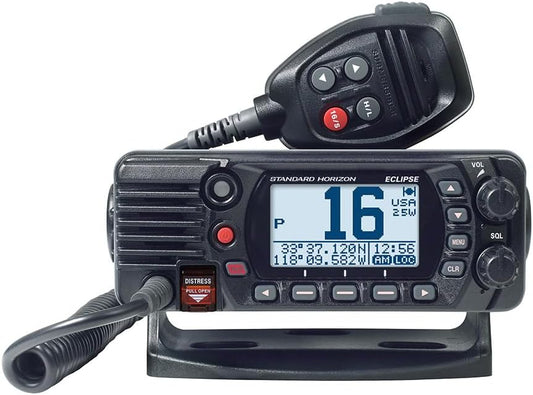 Standard Horizon GX1410B Eclipse Fixed Mount Marine VHF Radio 25W Black