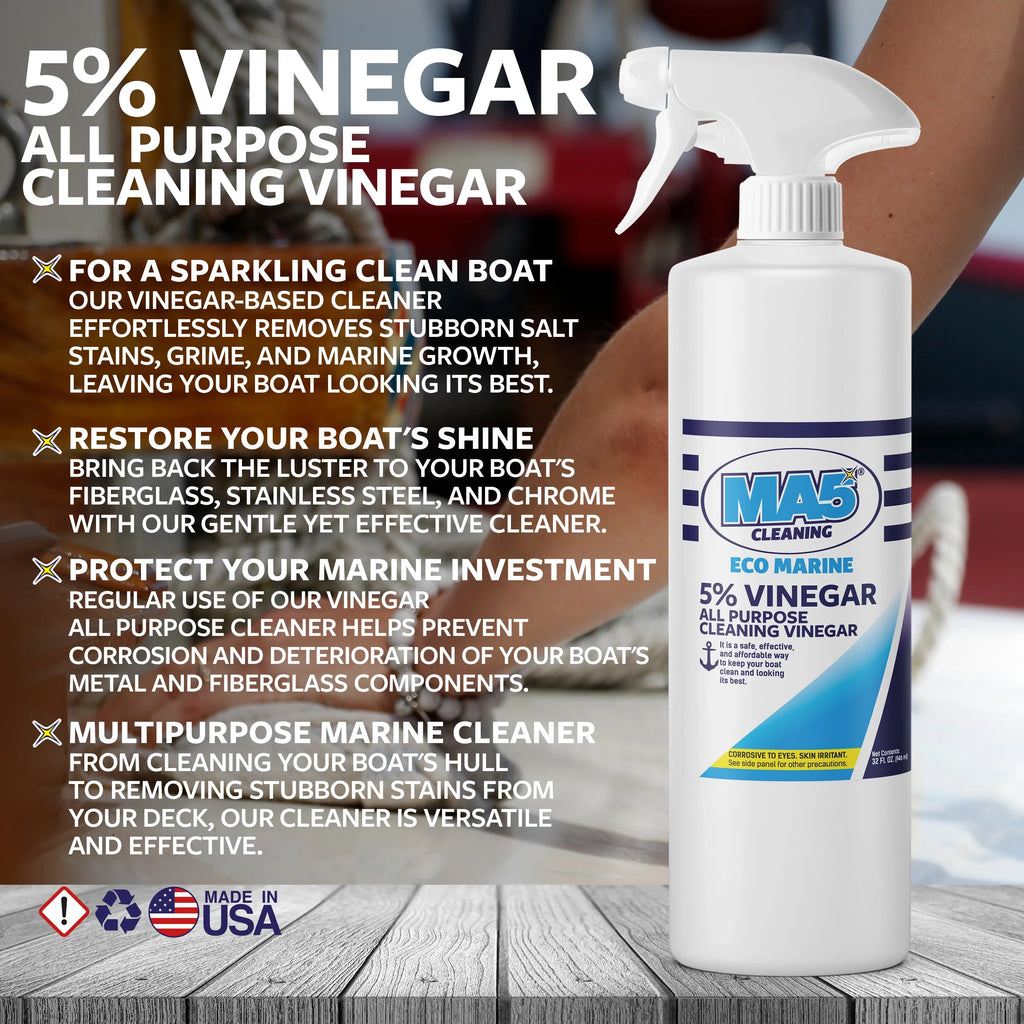 MA5X Vinegar Cleaner - 5% Solution for Boat & Home